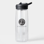 シンプルロゴQRコードWebサカスタマイズイト ウォーターボトル (左面)