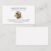 シンプルロジスティックス会社名刺テンプレート 名刺 (正面/裏面)