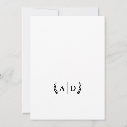 シンプルロマンス映画結婚ポスター 招待状 (裏面)