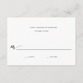 シンプルロマ書結婚の返信 出欠カード