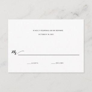 シンプルロマ書結婚の返信 出欠カード