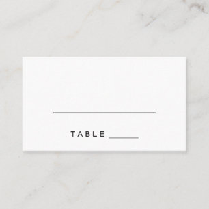 シンプルロマ結婚ンス書道の護衛カード プレイスカード