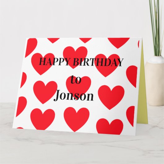 シンプルロミニマルゴ文字名の追加 カード (正面)