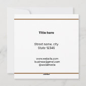 シンプルロミニマルゴ文字名の追加 シーズンカード (裏面)