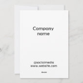 シンプルロミニマルゴ文字名の追加 シーズンカード (裏面)