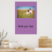 シンプルロミニマルゴ文字名の追加 ポスター (キッチン)