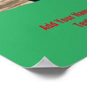 シンプルロミニマルゴ文字名の追加 ポスター (角)