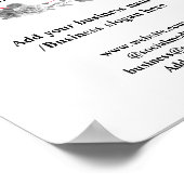 シンプルロミニマルゴ文字名の追加 ポスター (角)