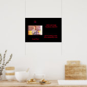 シンプルロミニマルゴ文字名の追加 ポスター (キッチン)