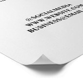 シンプルロミニマルゴ文字名の追加 ポスター (角)