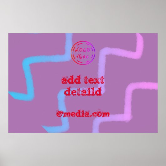 シンプルロミニマルゴ文字名の追加 ポスター (正面)