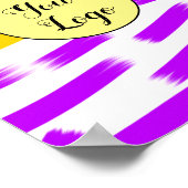 シンプルロミニマルゴ文字名の追加 ポスター (角)