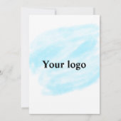 シンプルロミニマルゴ文字名の追加 招待状 (裏面)