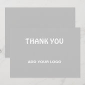 シンプルロミニマルゴ文字名の追加 招待状 (正面/裏面)