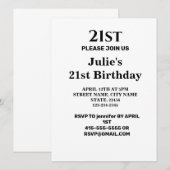 シンプルロミニマルゴ文字名の追加 招待状 (正面/裏面)