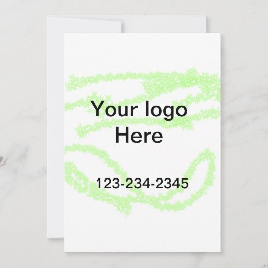 シンプルロミニマルゴ文字名の追加 招待状 (正面)