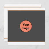 シンプルロミニマルゴ文字名の追加 案内状 (正面/裏面)