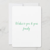 シンプルロミニマルゴ文字名の追加 案内状 (裏面)