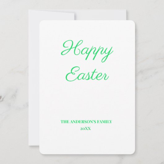 シンプルロミニマルゴ文字名の追加 案内状 (正面)