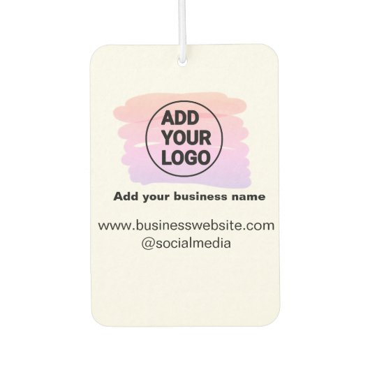 シンプルロミニマルゴ/デザインの水色を追加 カーエアーフレッシュナー (正面)