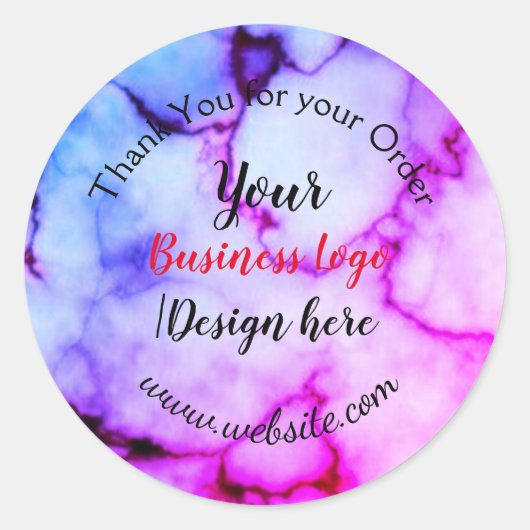 シンプルロミニマルゴ/デザインをここに大理石cl ラウンドシール (正面)