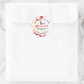 シンプルロミニマルゴ/デザインをここに大理石cl ラウンドシール (バッグ)