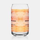 シンプルロミニマルゴ/デザインピンクオレンジのglを追加 ガラス缶 (左)