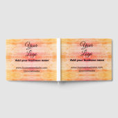 シンプルロミニマルゴ/デザインピンクオレンジのglを追加 ゲストブック (全面)