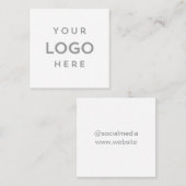 シンプルロモダンゴの追加 スクエア名刺 (正面/裏面)