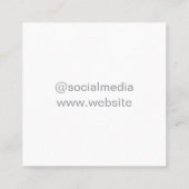 シンプルロモダンゴの追加 スクエア名刺 (裏面)