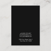 シンプルロモダンゴネックレスブレスレットディスプレイカード 名刺 (裏面)