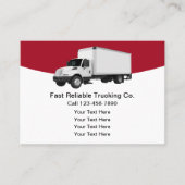 シンプルローカルトラック輸送サービス名刺 名刺 (正面)