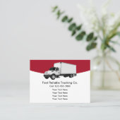 シンプルローカルトラック輸送サービス名刺 名刺 (スタンド正面)