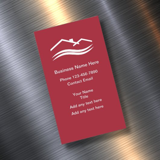 シンプルローカルホームサービス磁気ビジネスカード マグネット名刺