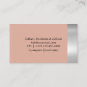 シンプルローストピーチメタリック 名刺 (裏面)