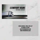 シンプルロードカードの白&黒トラック 名刺 (正面/裏面)