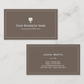 シンプルワイナリー/ワインクラブ 名刺 (正面/裏面)