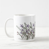 シンプルワイルドフラワーの水彩 コーヒーマグカップ (左)