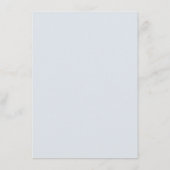 シンプルワイルドフラワーファーンダスティーブルーアドバイスカード アドバイスカード (裏面)