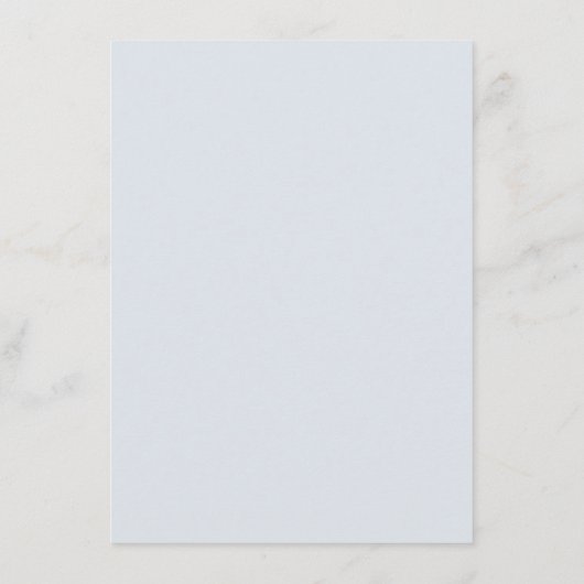 シンプルワイルドフラワーファーンダスティーブルーアドバイスカード アドバイスカード (裏面)