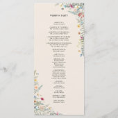 シンプルワイルドフラワーファーンベージュ結婚ズフラット プログラム (裏面)