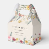 シンプルワイルドフラワーファーンベージュ結婚ズ フェイバーボックス (裏面サイド)