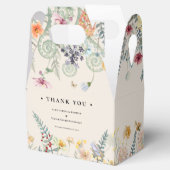 シンプルワイルドフラワーファーンベージュ結婚ズ フェイバーボックス (オープン)