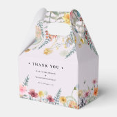 シンプルワイルドフラワーファーンラベ結婚ンズ フェイバーボックス (裏面サイド)