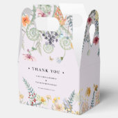 シンプルワイルドフラワーファーンラベ結婚ンズ フェイバーボックス (オープン)