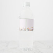 シンプルワイルドフラワーファーンラベ結婚ンズ ペットボトルラベル (裏面)