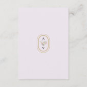 シンプルワイルドフラワーファーンラベ結婚ンダー詳細 エンクロージャーカード (裏面)