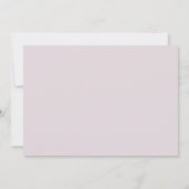 シンプルワイルドフラワーブーケバプテスマ 招待状 (裏面)