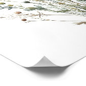 シンプルワイルドフラワーブーケ3 ポスター (角)