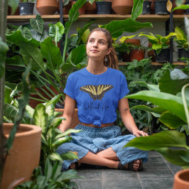 シンプルワイルドフリー虎アゲハチョウ蝶 Tシャツ